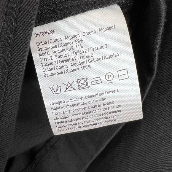 Gerard Darel Paris blouse women's XS pleated V neck long sleeve modal cotton - Picture 7 of 8